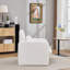 Chaise d'appoint rembourrée en velours Teddy