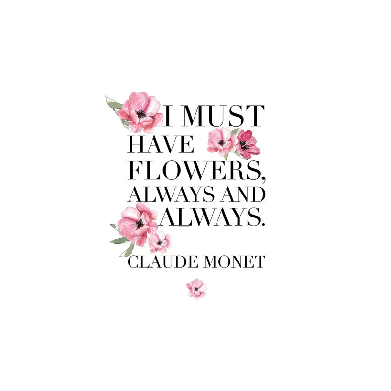 I Must Have Flowers by Mercedes Lopez Charro - Print on Canvas, 101.6 cm H x 66.04 cm W x 1.91 cm D, Wrapped Canvas