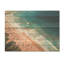 Vue aérienne de la plage bleue et rose VI - Plage et océan sur bois-462164166