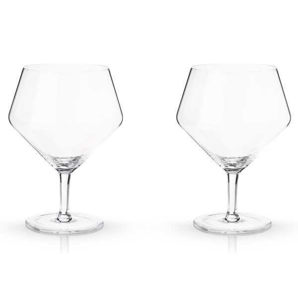 Viski Raye Angled Crystal Gin & Tonic Glasses & Reviews - Wayfair Canada