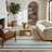 Rug Branch Maris 8' x 10' (7'10" x 10') Cream/Blue Striped Indoor Area Rug, Contemporary, Low Pile, Stain-Resistant Carpet - Living Room, Bedroom, Dining Room, and Kitchen-157739928