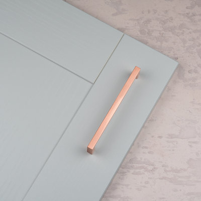 Satin Copper Square D-Bar Handles 