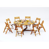 Surfliner Outdoor Teak Dining Set