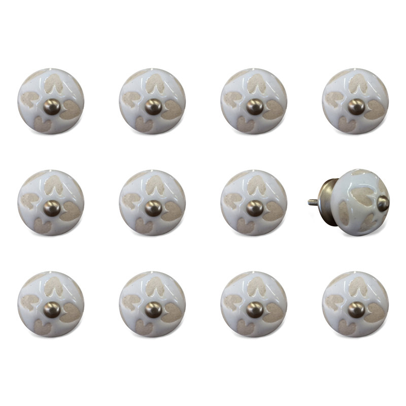 Multipack de boutons de champignon de 1,5 po de diamètre peint à la main