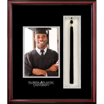 Beveled Wood Single Picture Frame in Cherry