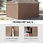 Outsunny 10' X 12' Gazebo Sidewall Set With 4 Panels, Hooks/C-Rings Included For Pergolas & Cabanas-125204786-125204790