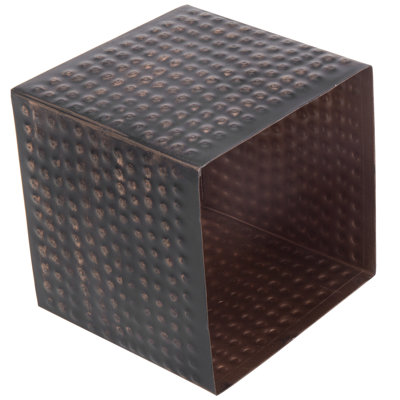 Sahag Hammered Metal Tissue Box Cover