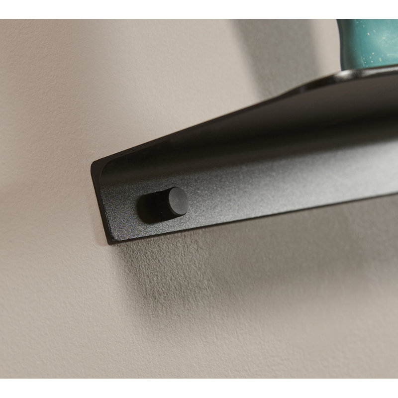 Tablette flottante noire Haceka, H 1,25 po x l 19,75 po x P 4,75 po