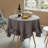 One Allium Way® 100% Pure Linen Washable Tablecloth With Ruffle Trim, 60" X 80" Rectangle Natural-301953572-301953568