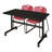 Nicklos Flip-Top Training Nesting Table, 2 Zeng Stack Chairs-32668092-32668108