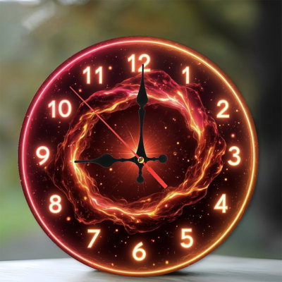 Cosmic Clock With Nebula Center