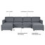 Canapé modulaire moderne avec fonction de rangement-2104240709