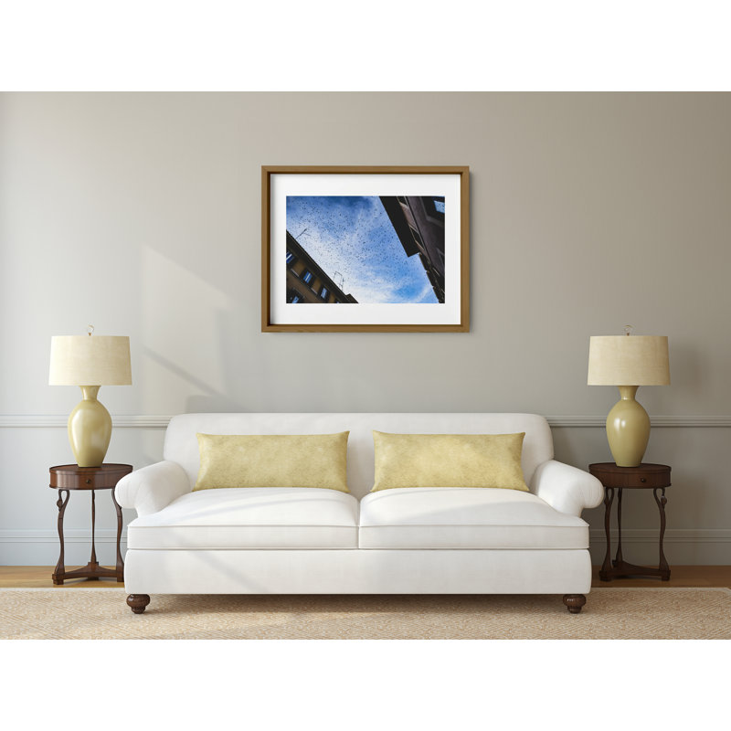 Before Sunset Print by Joseph Regan, 14" H x 16" W x 0.75" D, Walnut