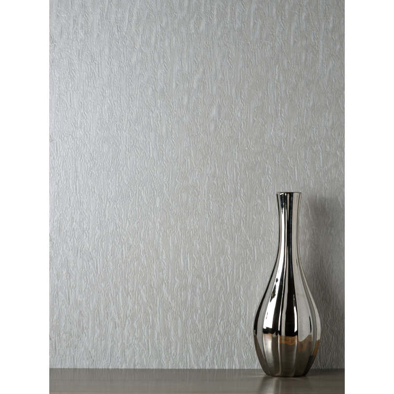 Bellagio Plain Textured Wallpaper, Grey