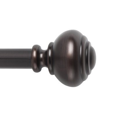 Taylor Steel Adjustable Single Curtain Rod