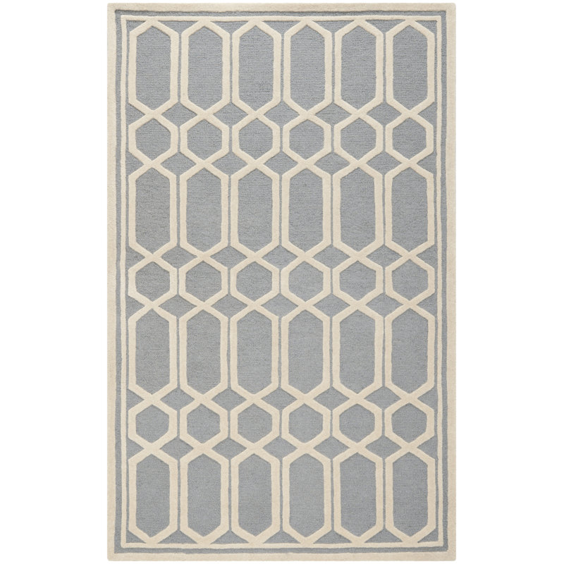 Mauch Cambridge Hand Tufted Wool Geometric Rug, Rectangle 2' x 3'