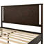 Lit plateforme en bois massif avec tête de lit rustique Ethan-521064909-507602043
