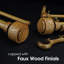 Adjustable Length 1-1/8 Inch Double Curtain Rod Set-30741567