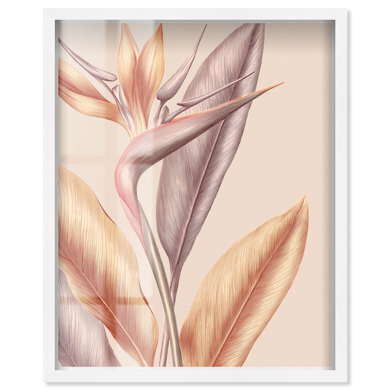Décoration murale de salle de bain gravée Etched Bloom II par Art Remedy, cadre noir, 16 x 20, H 37 po x l 31 po, Cadre blanc