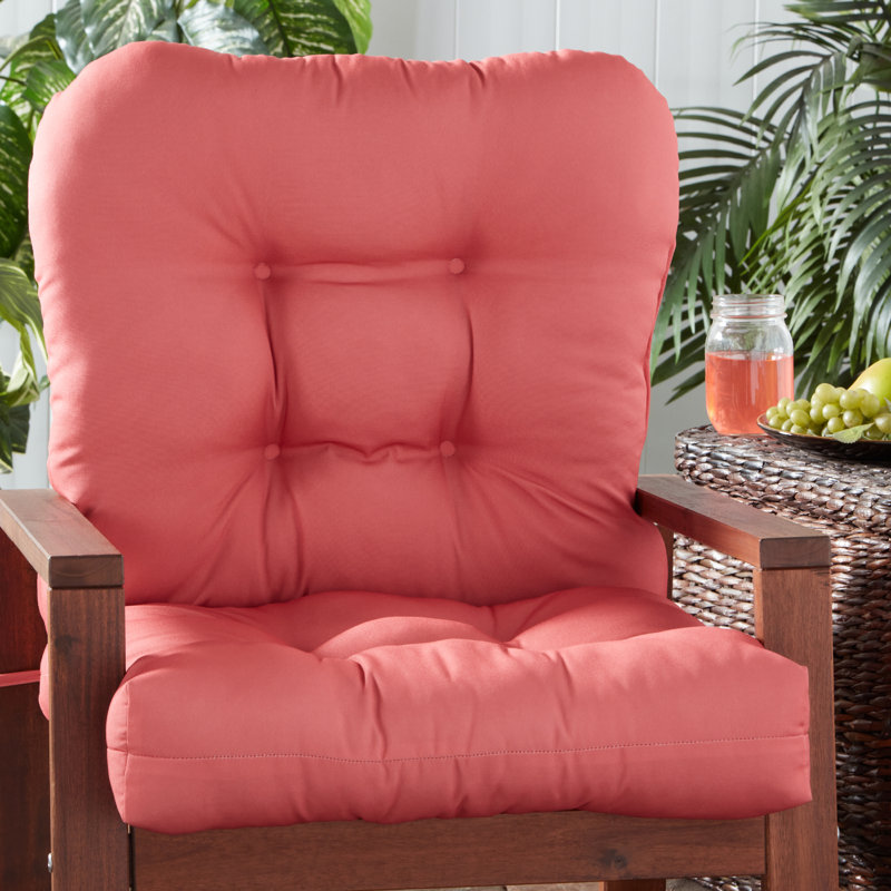 Lester Outdoor Chair Cushion, Coral, 1, 21" H x 21" W x 21" D