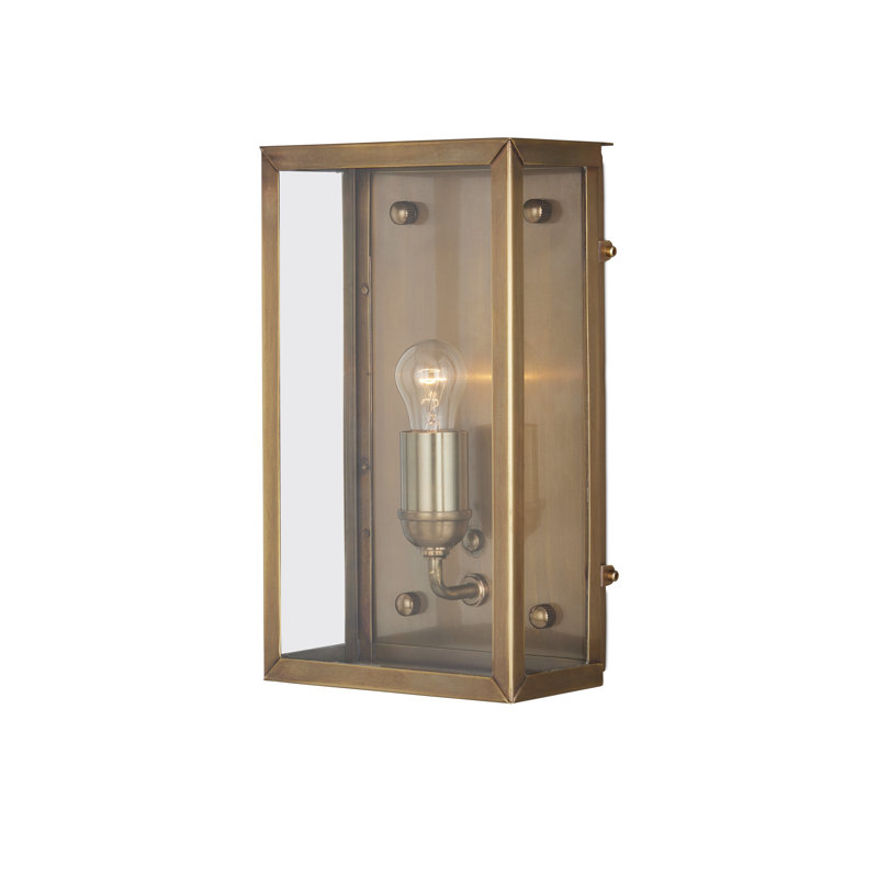 Royster 1 - Light Outdoor Wall Sconce, Antique Brass