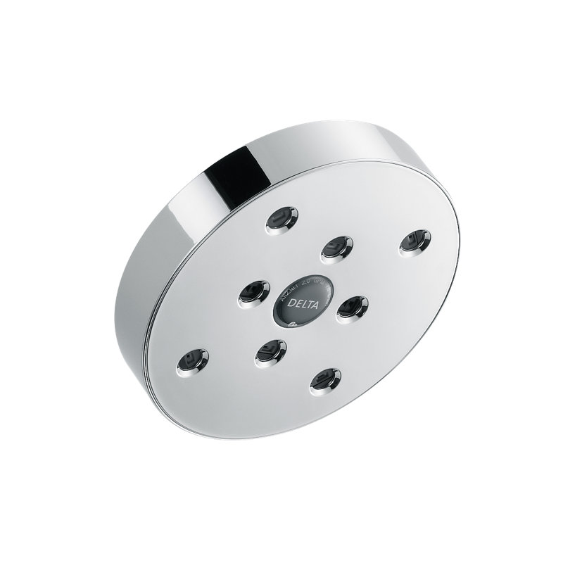 Universal Showering Components Full/Standard Fixed Shower Head with H2Okinetic Technology, Chrome, 1.5 GPM