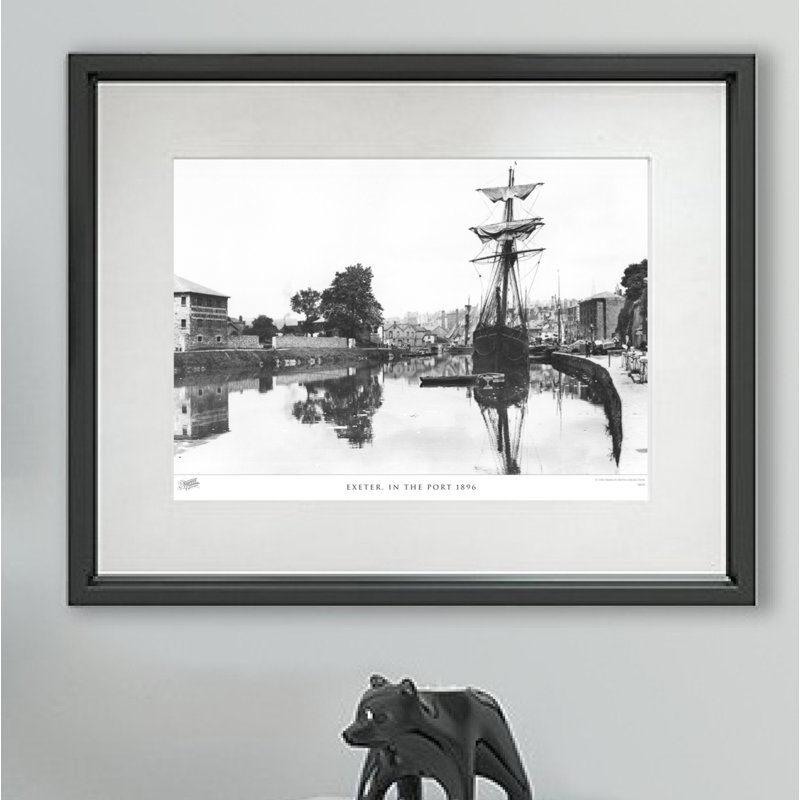 Exeter, In The Port 1896 - Single Picture Frame Print, 60cm H x 80cm W x 2.3cm D
