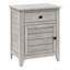 Table d'appoint, table de chevet, tiroir de rangement, bout, table d'appoint, chambre à coucher, rangement, placage gris
