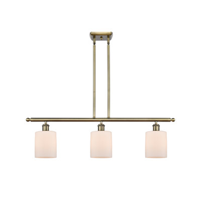 Luminaire suspendu linéaire à 3 lumières pour îlot de cuisine