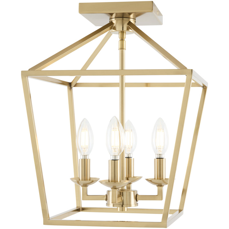 Poirier Chandelier, Brass