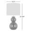 Lampe de table moyenne à 1 lumière Buckley-88160109