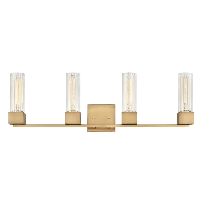 Éclairage pour salle de bain 4 lumières Xander, Nickel poli