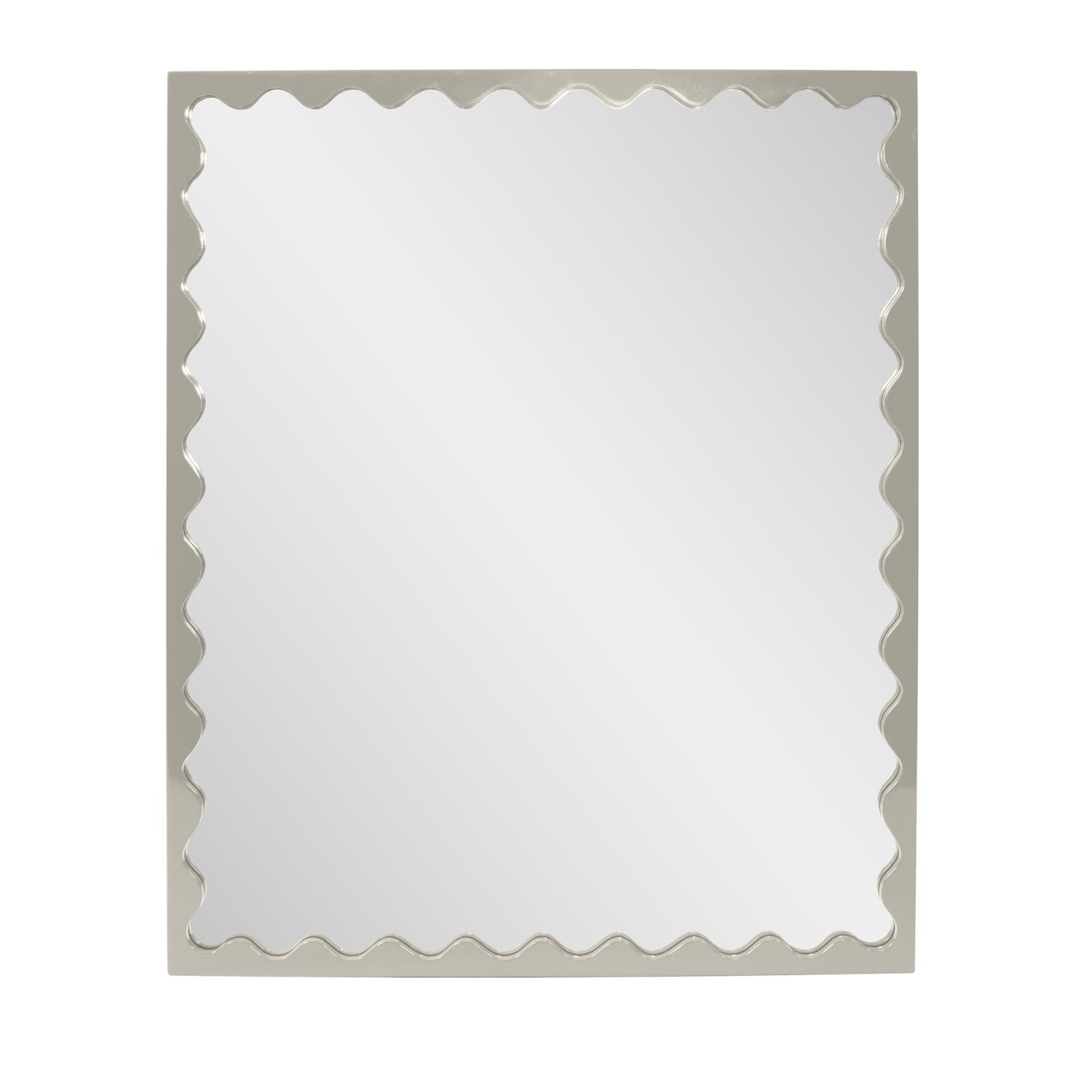 Ailee Rectangle Mirror, Nickel