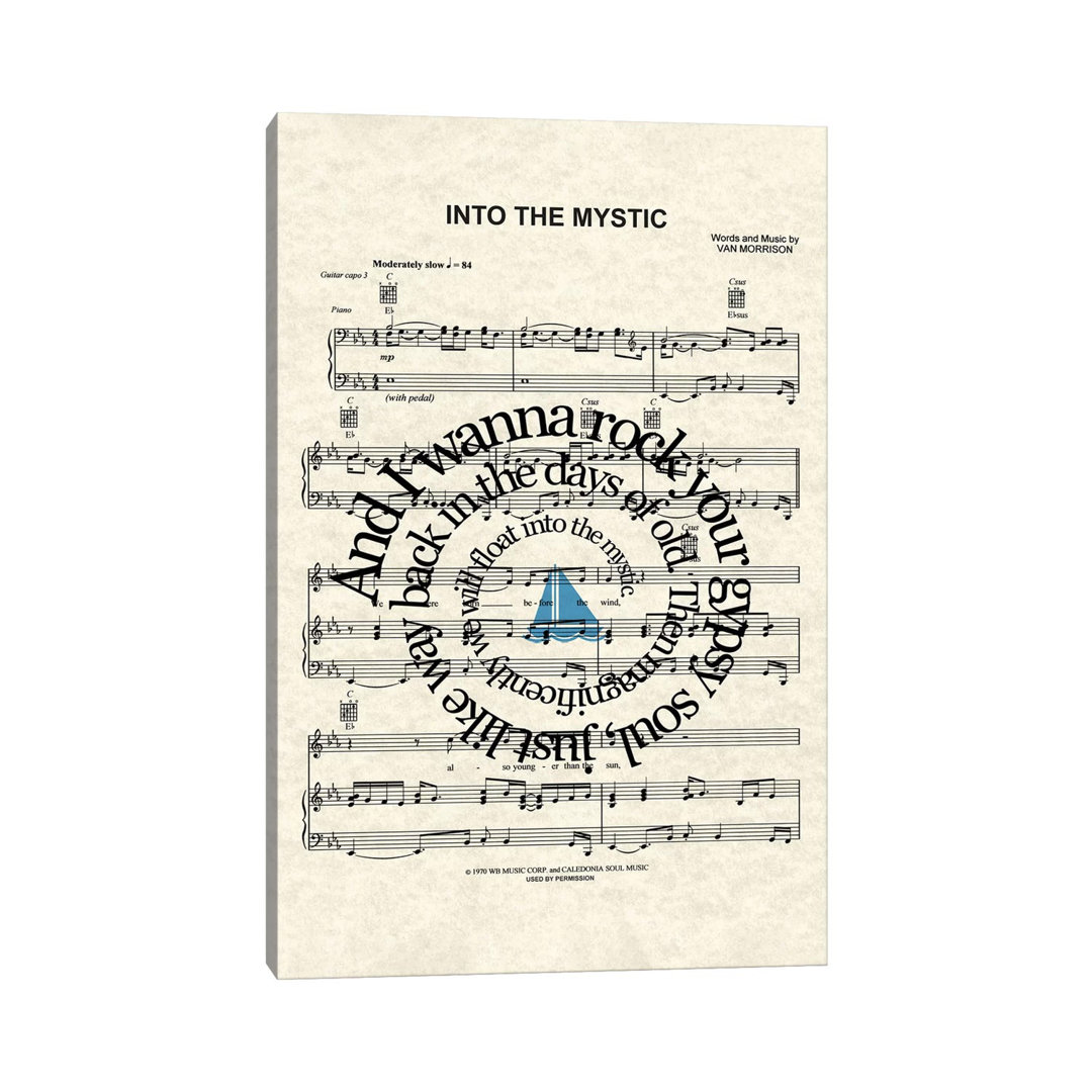 Into The Mystic - Blue Sail Boat - Print