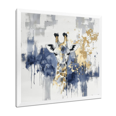 Girafe bleue et dorée II