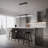 3-Light 6000K LED Pendant Chandelier, Matte Black Metal & Glass, Dimmable, 25W, ETL Certified