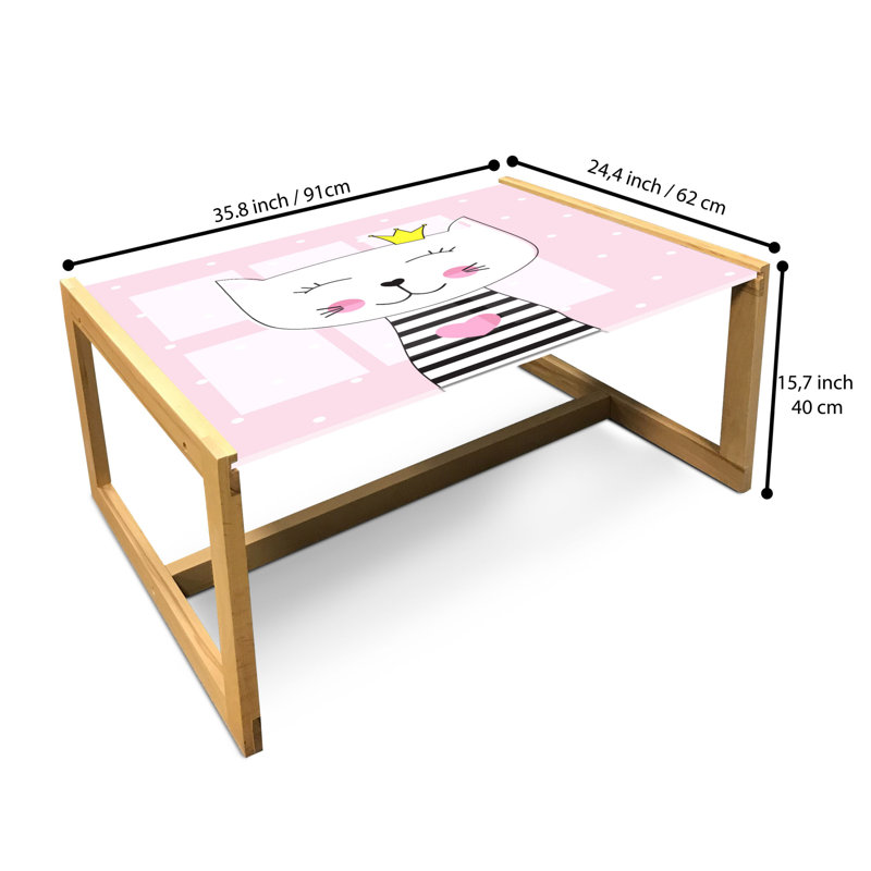 Jahnavi Sled Coffee Table, 90cm H x 62cm W x 40cm D