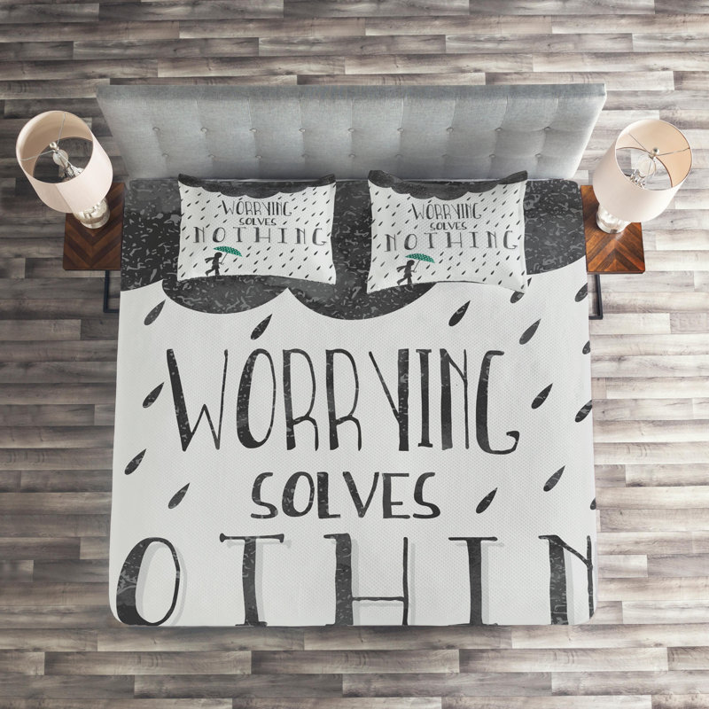 Polyester Coverlet, King Bedspread + 2 Shams