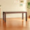 Steady and elegant solid wood dining table