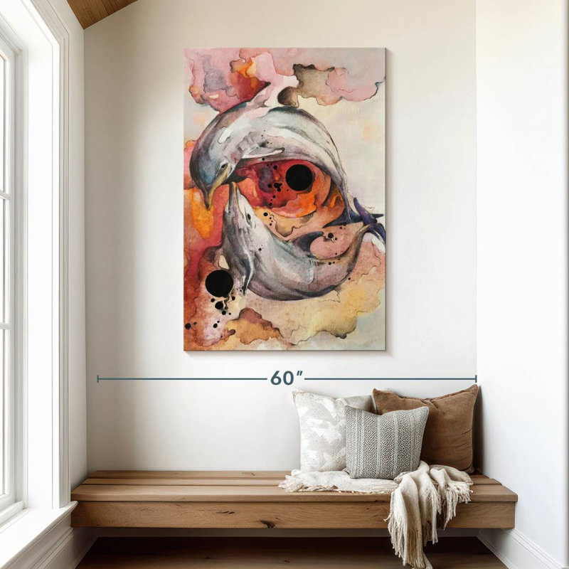 Hardie Dolphin Couple, 48" H x 32" W