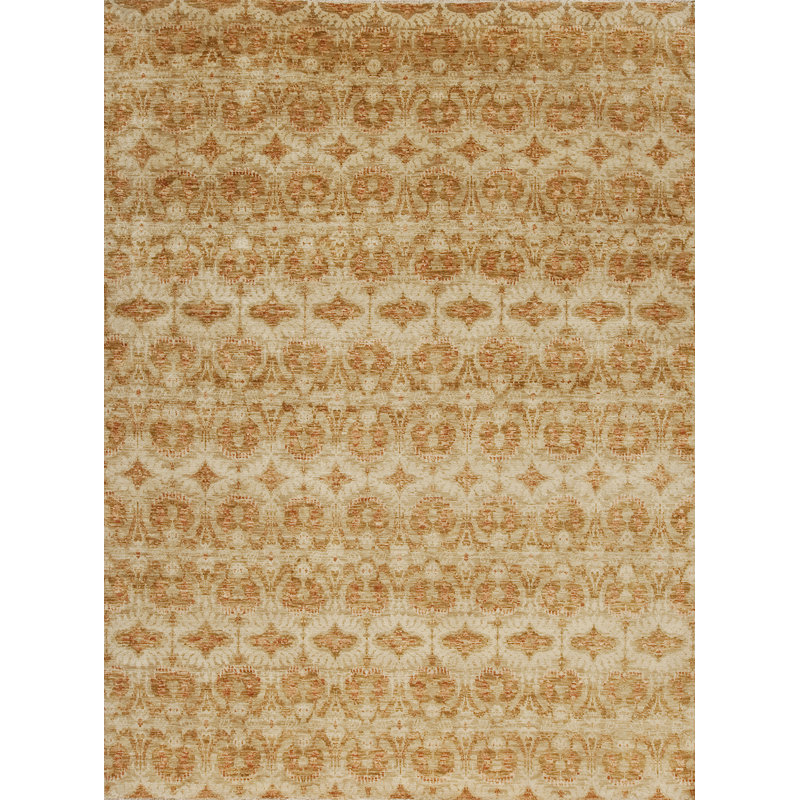 Vogue Hand Knotted Wool Area Rug, Rectangle 6' x 9'
