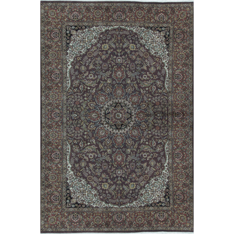 Gramercy Wool Oriental Area Rug in Brown