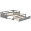 Lit de jour simple extensible avec lits gigognes, structure en bois avec lit gigogne escamotable, lit de jour extensible simple à très grand-178551798
