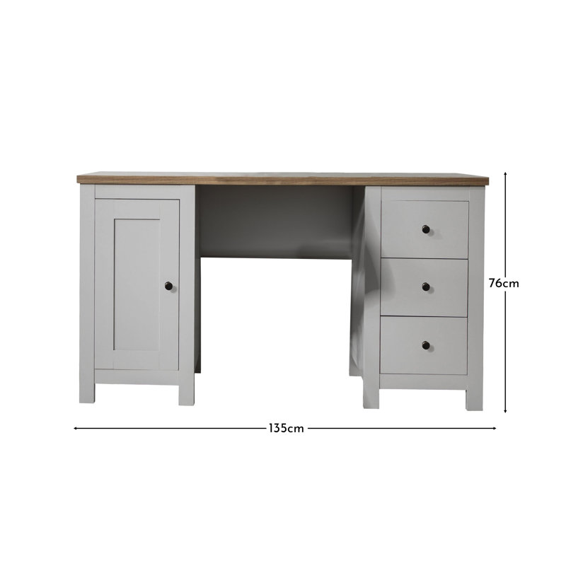 Maryhannah Computer Desk, Stone Grey