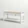 Banc de rangement en bois Alexandria, range-chaussures avec siège rembourré et tiroirs, banc de rangement polyvalent 