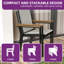Fauteuil de terrasse empilable