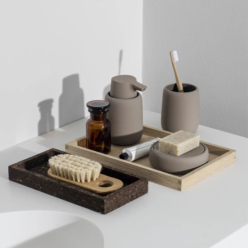 Sono Ceramic / Porcelain Bathroom Accessory, Taupe