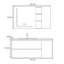 Modern light luxury style bathroom cabinet