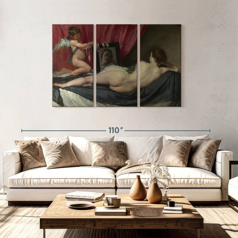 Hardie Venus At Her Mirror, 48" H x 74" W