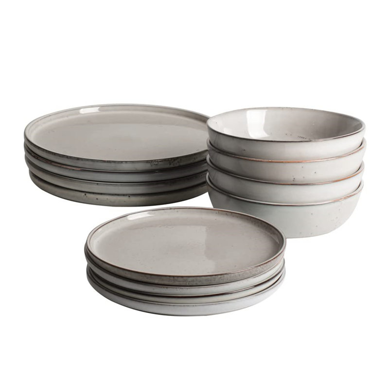 Richel Piece Porcelain China Dinnerware Set - Service for 4